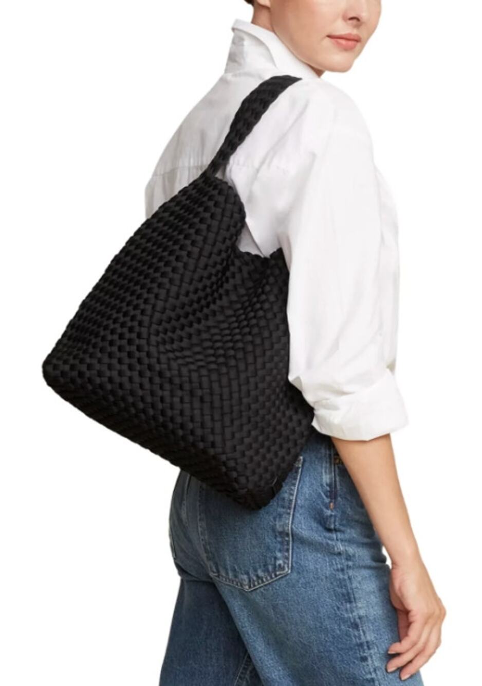 Naghedi Nomad Hobo Bag Black Onyx